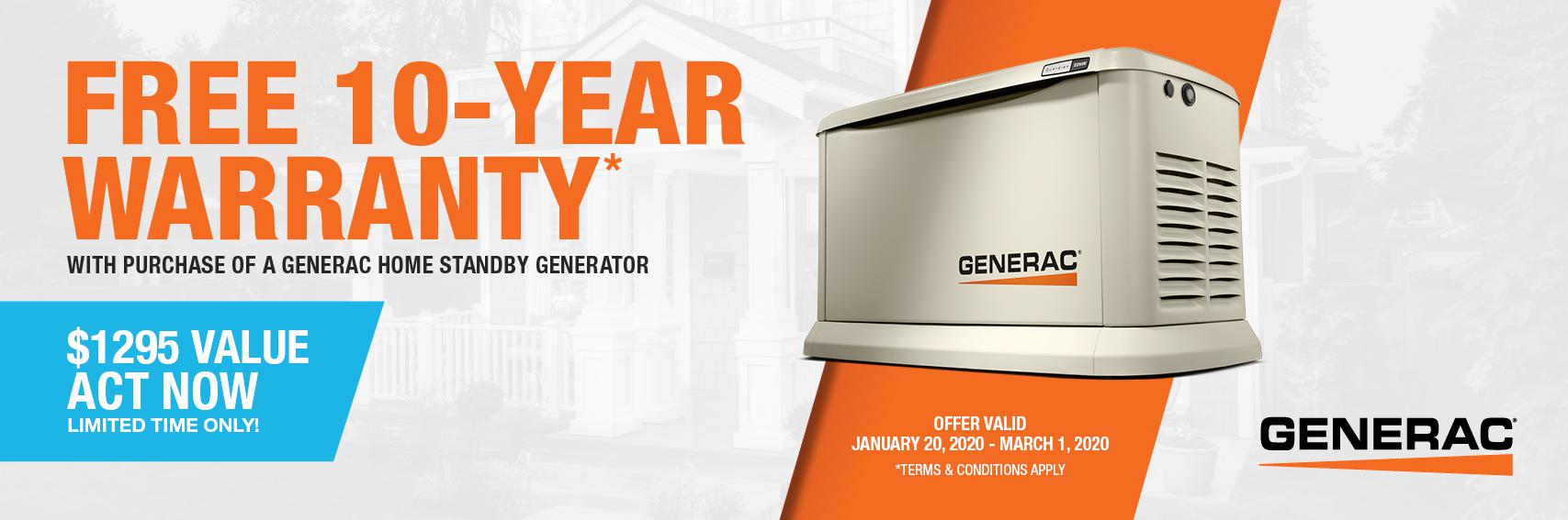 Homestandby Generator Deal | Warranty Offer | Generac Dealer | Perth, ON
